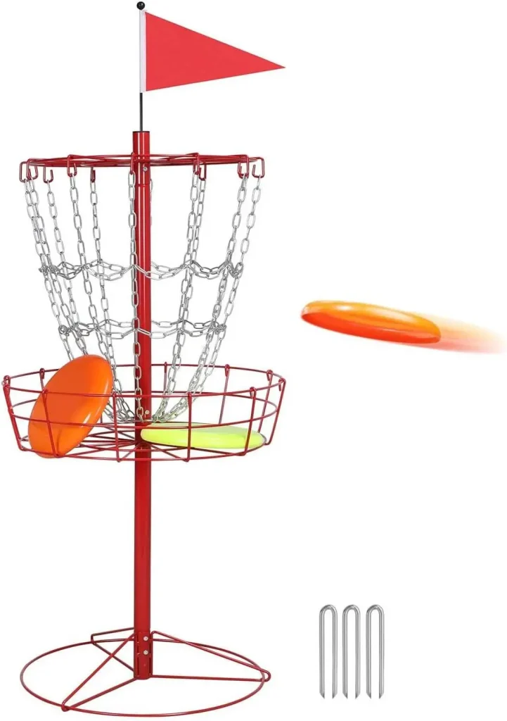 Topeakmart 18-Chain Disc Golf Basket 